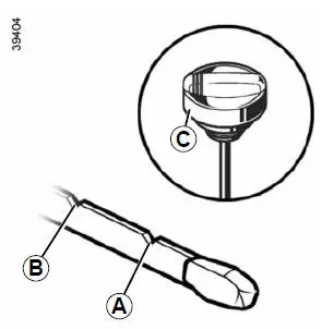 Aflezen van het oliepeil