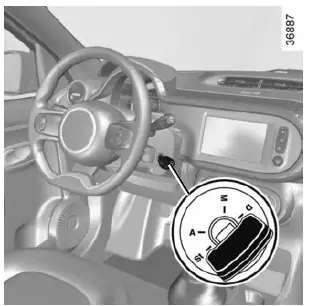Inrijden/starten, stoppen van de motor