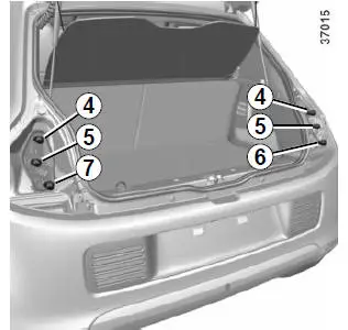 Lampen achter en zijkant: Vervangen van een lamp