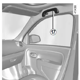 Handgreep passagier 17