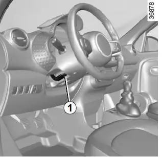 Afstellen van het stuurwielhoogte