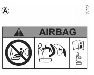 Uitschakelen van de passagiersairbags voorin (voor de auto's die hiermee uitgerust zijn)